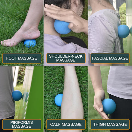 Massage Lacrosse Balls 2-Pack – Deep Tissue, Myofascial & Trigger Point