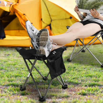 2 Pack Portable Folding Camping Stool, Lightweight Compact Seat with Carry Bag