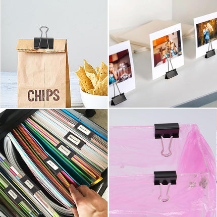 40PCS Medium Binder Clips 1.25 Inch Paper Clamps Office School Supplies