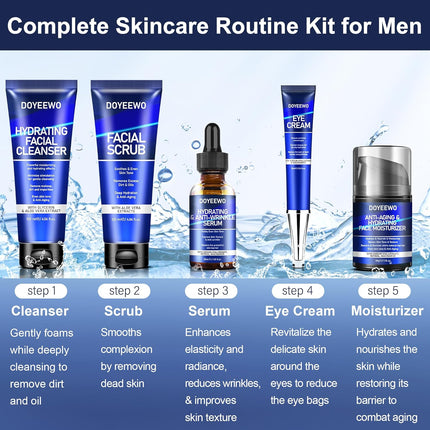 Men’s Skincare Kit – Hydrating, Firming & Anti-Aging Facial Routine