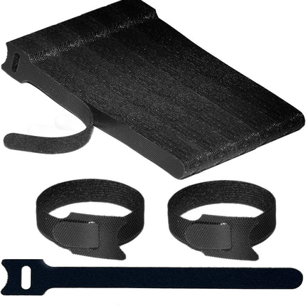 130 Pack Cable Management Ties, Reusable 6" Hook & Loop Cord Organizer