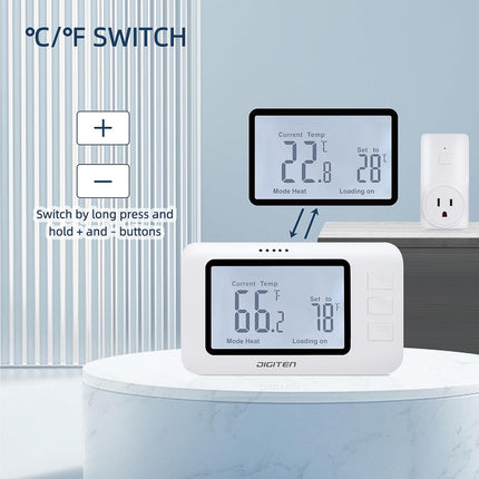 Smart Wireless Thermostat Plug for Accurate Home Temperature Control