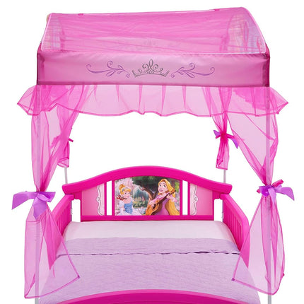 Disney Princess Canopy Toddler Bed, Pink Character-Themed Kids Bed, Ages 15 Months+