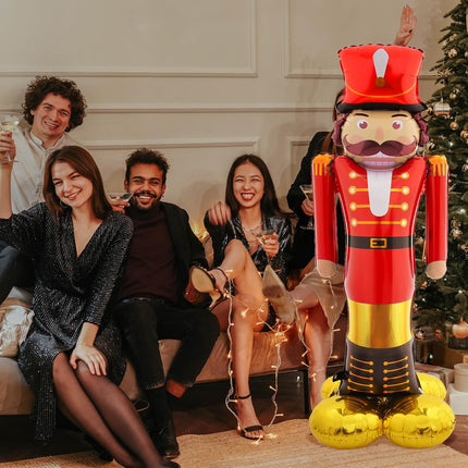 Christmas Nutcracker Balloon 65" – Indoor Life-Sized 3D Party Decoration