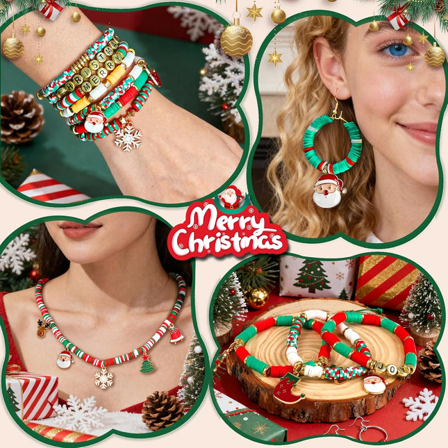 Christmas Beads for Bracelets 3000PCS | Clay Beads DIY Jewelry & Crafts