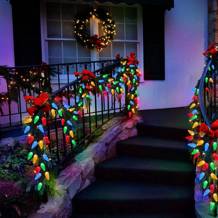 50 LED 21FT C6 Solar Christmas Lights | Outdoor Strawberry String Lights
