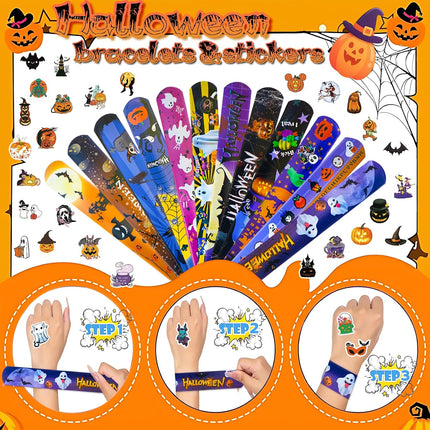201-Piece Halloween Party Favors Set, Non-Candy Toys, Goodie Bags & Stickers