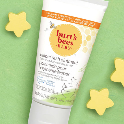 Baby Diaper Rash Ointment – Maximum Strength 40% Zinc Oxide, 2 Pack, 3oz