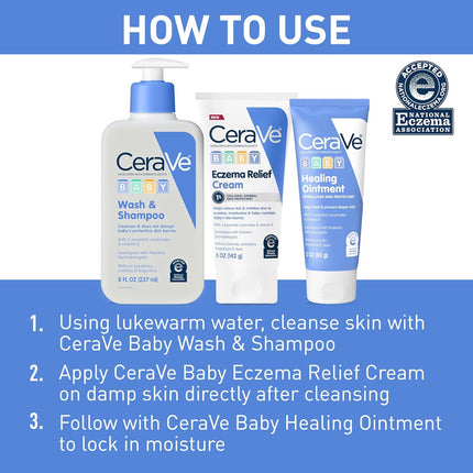 Baby Eczema Relief Cream 1% Colloidal Oatmeal – Soothes & Calms Itchy Skin