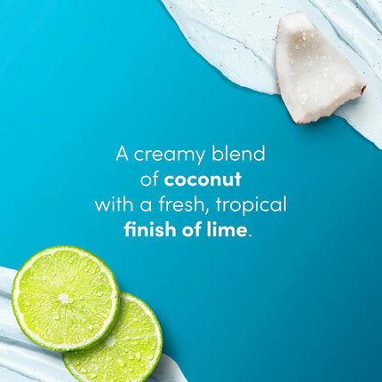 Dove Body Scrub Coconut & Lime 15oz, Whipped Moisturizing Scrub for Dry Dull Skin