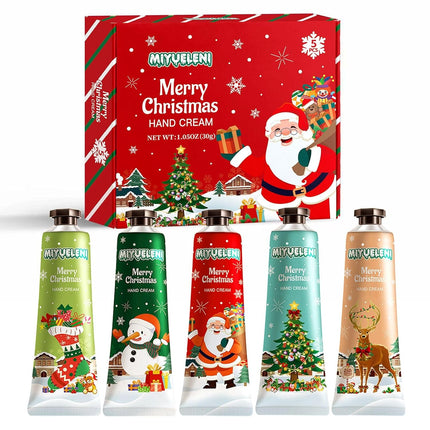 5PCS Mini Hand Lotion Gifts – Christmas Travel Size Cream for Women