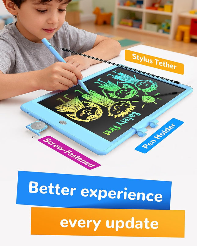 Kids LCD Writing Tablet 10 Inch Colorful Doodle Pad Learning Educational Toy