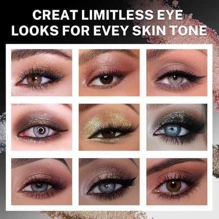16-Color Baked Eyeshadow Palette, Nude Matte Glitter Metallic Shimmer, Long-Lasting Makeup