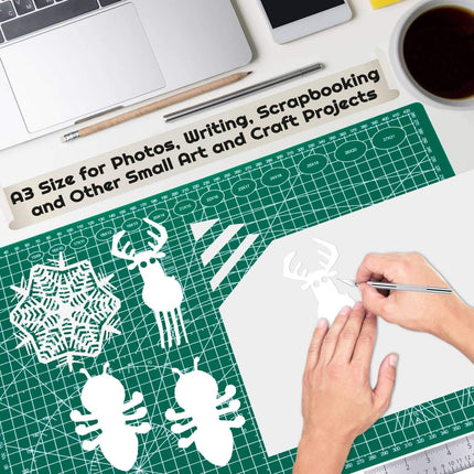 Self-Healing Cutting Mat 12x18" – Double-Sided 5-Ply for Sewing & Crafts
