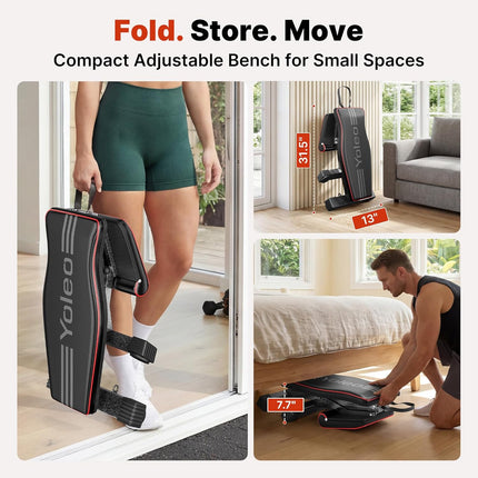Home Gym Weight Bench 98% Pre-Assembled with 84 Adjustable Positions