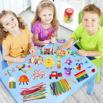 Arts & Crafts Supplies Kit – DIY Craft Set for Kids, Preschool & Kindergarten