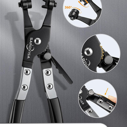 Hose Clamp Pliers – Heavy Duty Tool with Locking Gear & Non-Slip Handle for Clamps