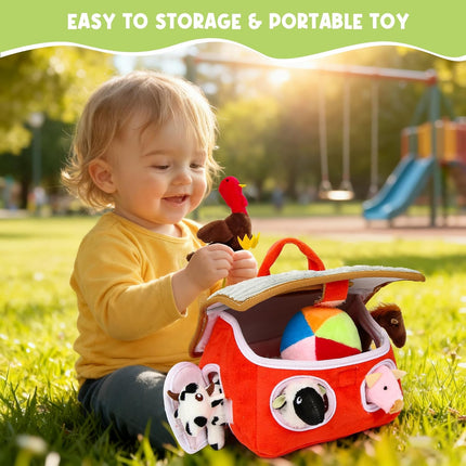 Montessori Sensory Farm Toy Set for Babies 6–12 Months – Soft & Musical