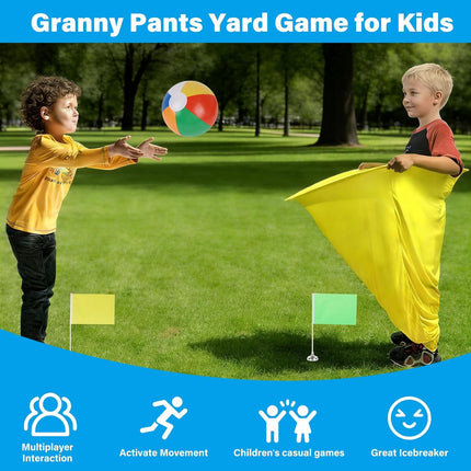 24PCS Granny Pants Yard Game Funny Outdoor Party Toss Game for Family
