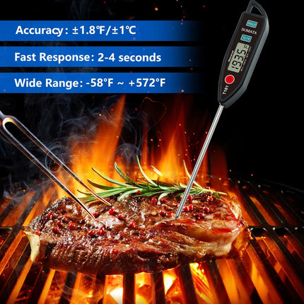 Digital Water Thermometer – Instant Read, Waterproof for Cooking, Meat, BBQ