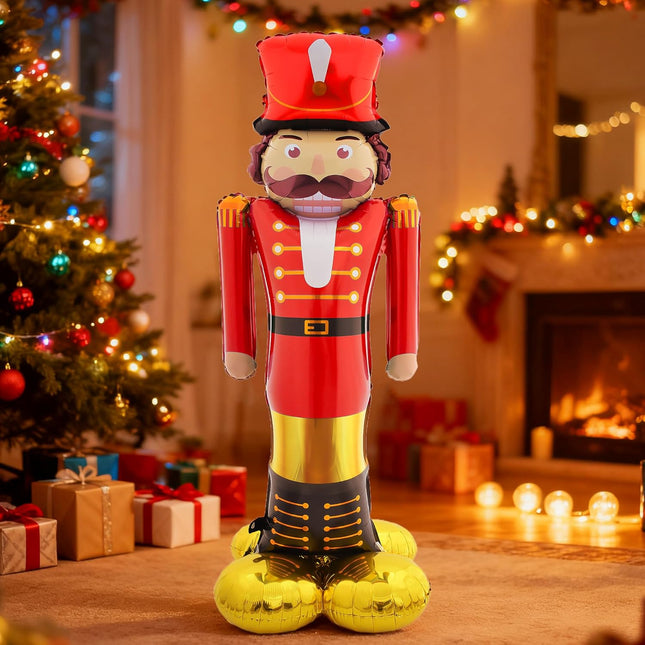 Christmas Nutcracker Balloon 65" – Indoor Life-Sized 3D Party Decoration