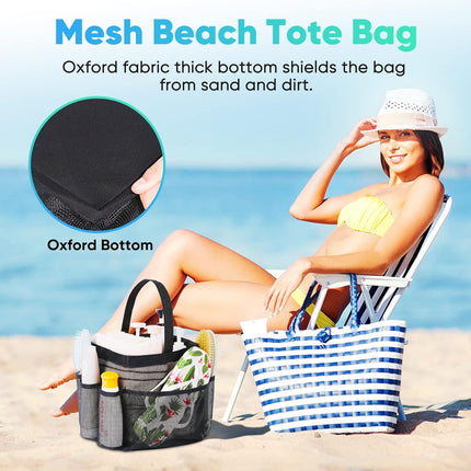 8-Pocket Mesh Shower Caddy – College Dorm, Gym, Beach & Travel Essentials
