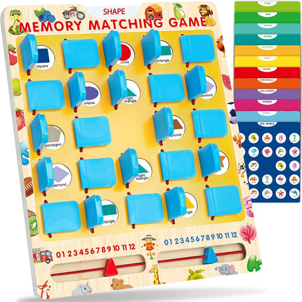 Memory Game for Kids Ages 3-5 – Travel Toy, Board Game & Road Trip Fun