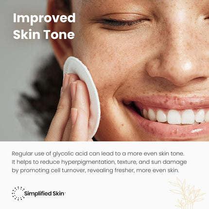 Glycolic Acid Toner 8% – Hydrating AHA Face Toner with Aloe & Rosemary, 8oz