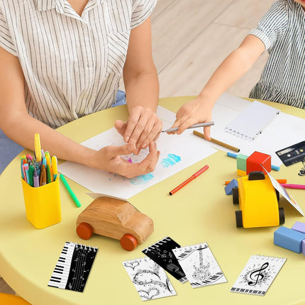 Music Themed Notepads – 8 Mini Spiral Notebooks, Classroom Rewards & Party Favors