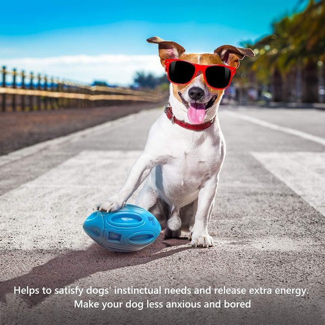 Squeaky Dog Toy – Rubber Chew Ball, Durable for Aggressive Medium & Large Dogs
