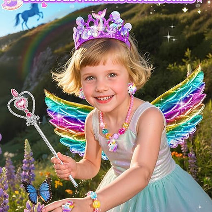 Princess Dress Up Set for Girls 3–6 – Shoes, Tutu, Cape & Pretend Play Toys