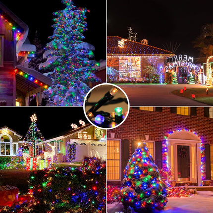 32FT 100 LED Christmas Tree Lights 8 Modes Waterproof Outdoor Fairy Lights