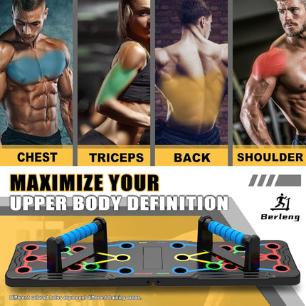 Home Workout Push Up Board – Multi-Position System for Strength & Fat Burn