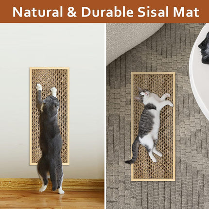 2-Pack Cat Scratch Pad – Double-Sided Cardboard Scratcher for Indoor Cats