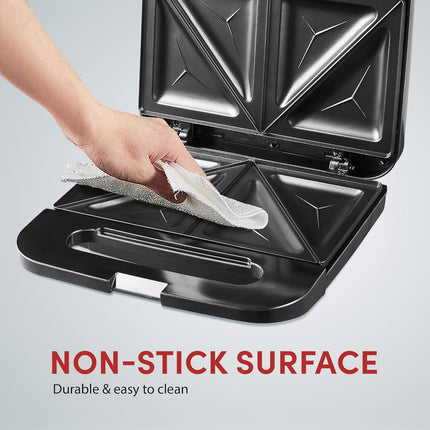 Sandwich & Panini Maker – 2-Slice, 750 Watts, Nonstick Cooking Surface