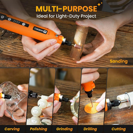 Mini Cordless Rotary Tool Kit – 5-Speed USB Tool with 69 Accessories