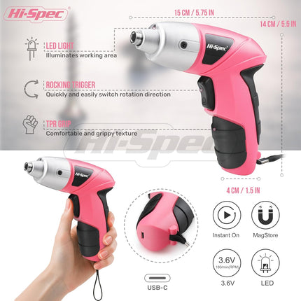 USB Rechargeable Electric Screwdriver Set – 27pcs Compact Power Tools