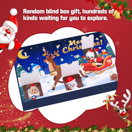 Christmas Advent Calendar – 24-Day Countdown with Glowing Resin Figurines