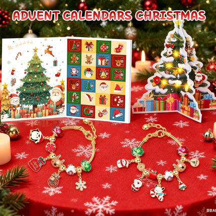 2025 Advent Calendar – 24 Days with DIY Jewelry Charms & Xmas Tree Decor