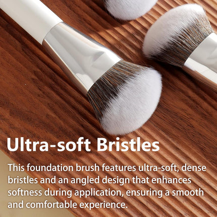 201 Angled Foundation Brush – Professional Liquid, Cream & Powder Makeup