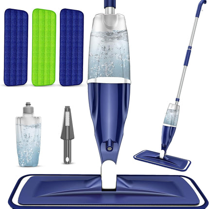 Spray Mop for Floors – Wet & Dry with 3 Reusable Pads for Hardwood & Tile