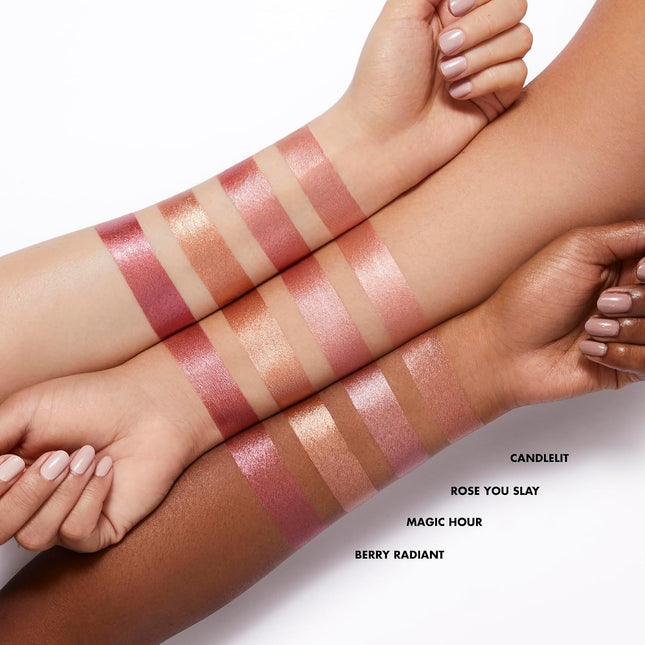 Glow Blush Beauty Wand Berry Radiant, Liquid Blush with Squalane, Vegan & Cruelty-Free