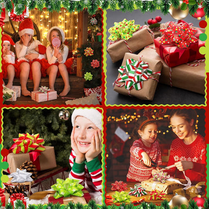 38-Pcs Christmas Gift Bows & Ribbon Set – Holiday Gift Wrapping Accessories