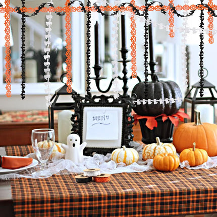 3-Roll Halloween Ribbon Set, 15 Yards, Pumpkin Bat Ghost Craft & Gift Wrapping