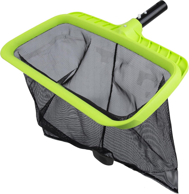 Swimming Pool Leaf Skimmer Net with Reinforced Frame for Deep Cleaning