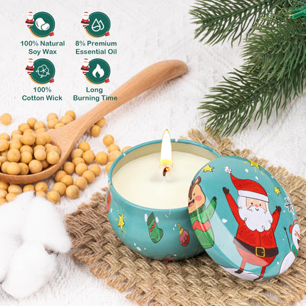 Christmas Bulk Gifts – Scented Candles & Travel Hand Cream Set for Women