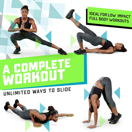 Dual Sided Workout Sliders, Compact Core Training Equipment for Home Gym
