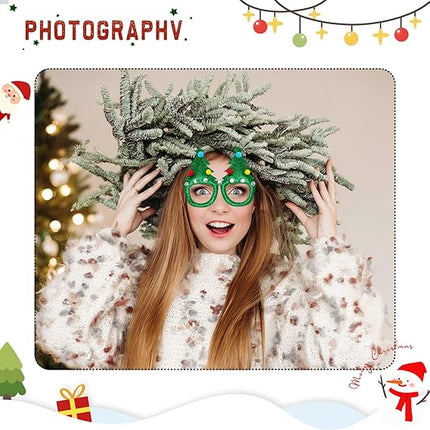St. Patrick’s Day Party Glasses – Glitter Christmas Frames for Photo Booth Props