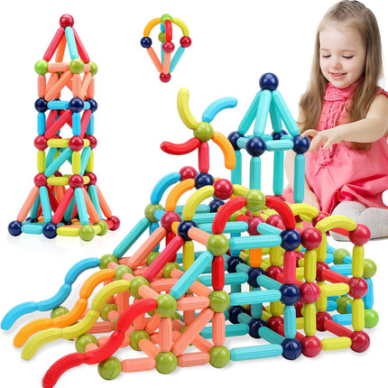 Magnetic Building Blocks for Kids 3+ – STEM Montessori Educational Toy Set