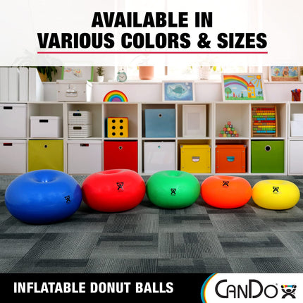 Donut Exercise Ball, Swiss Stability Ball for Core, Yoga, Pilates & Balance Training
